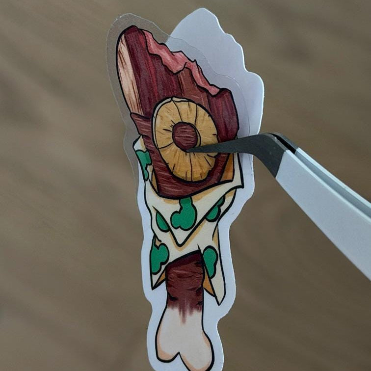 Turkey Leg Disney Stickers – Shimmery Vinyl, Transparent & Waterproof