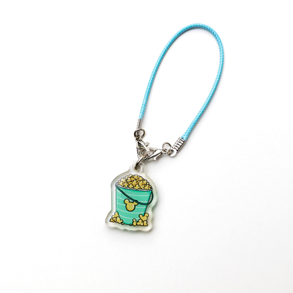 Disney Snack Phone Charm – Popcorn Bucket Retro
