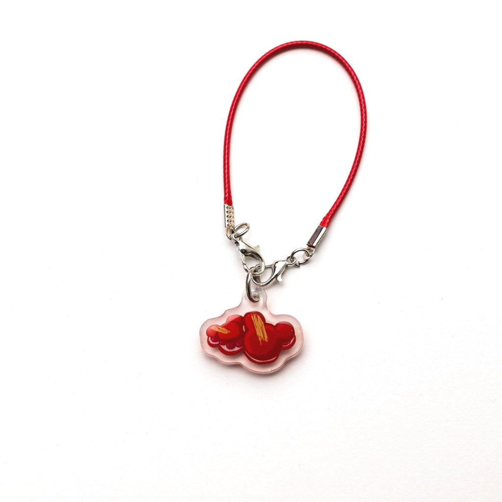Disney Snack Phone Charm – Mickey Shape Raspberry Macarons
