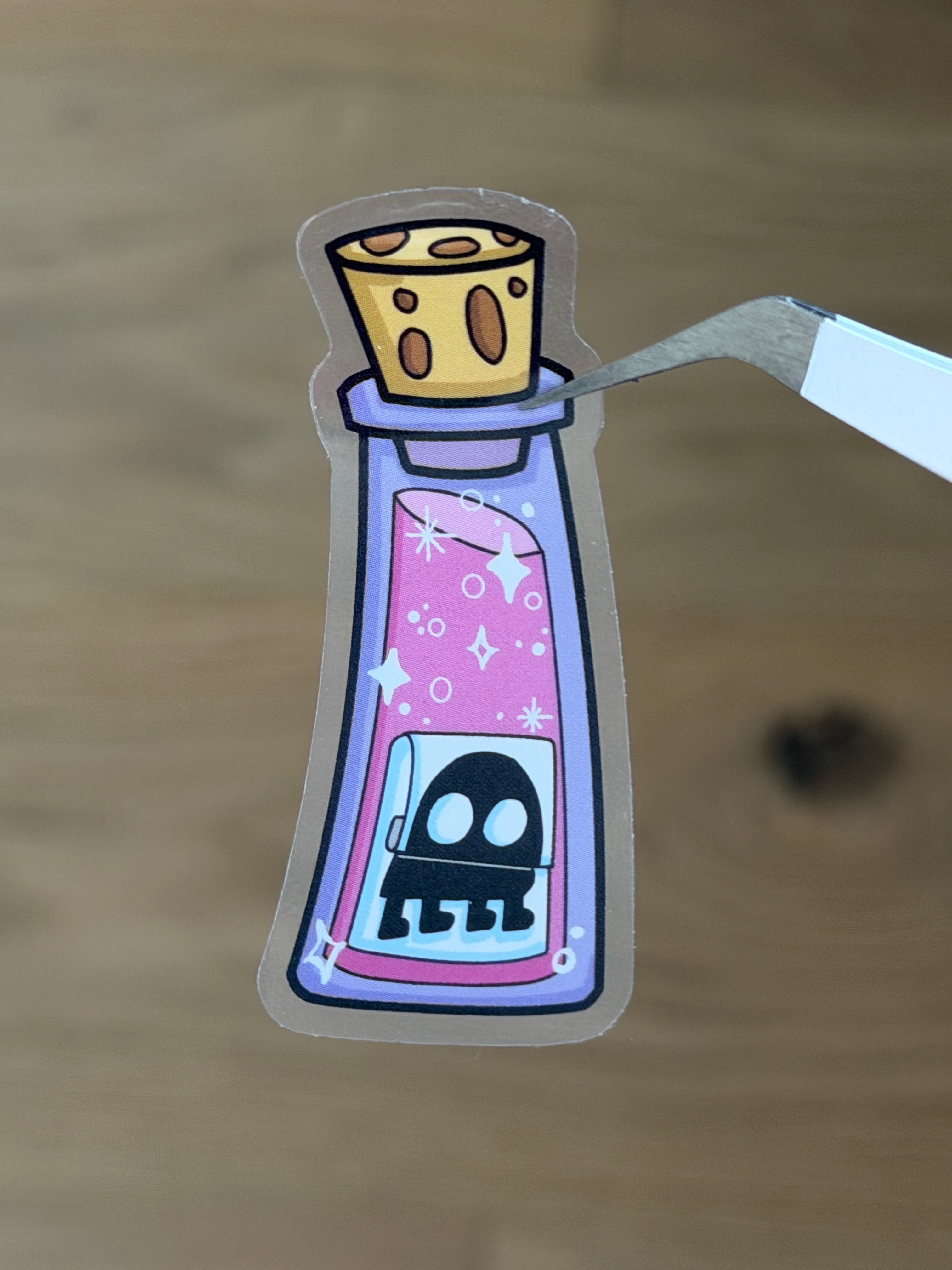 Emperors New Groove Llama Poison Bottle Transparent Vinyl Waterproof Sticker