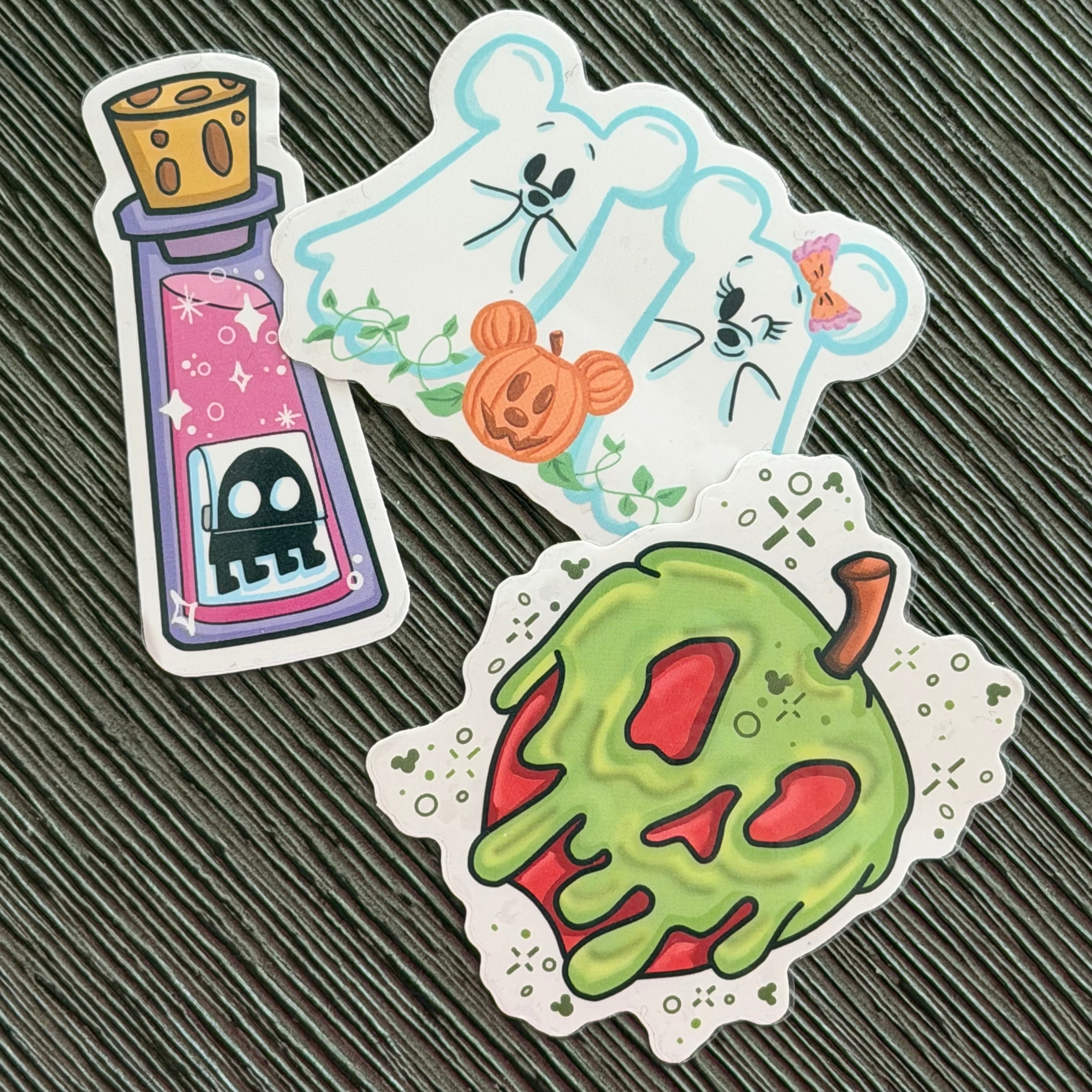 Evil Queen Poison Apple Transparent Vinyl Waterproof Sticker