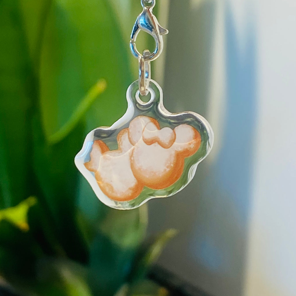 Disney Mickey Beignets Snack Phone Charm