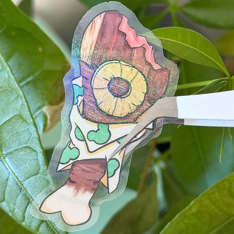 Turkey Leg Disney Stickers – Shimmery Vinyl, Transparent & Waterproof