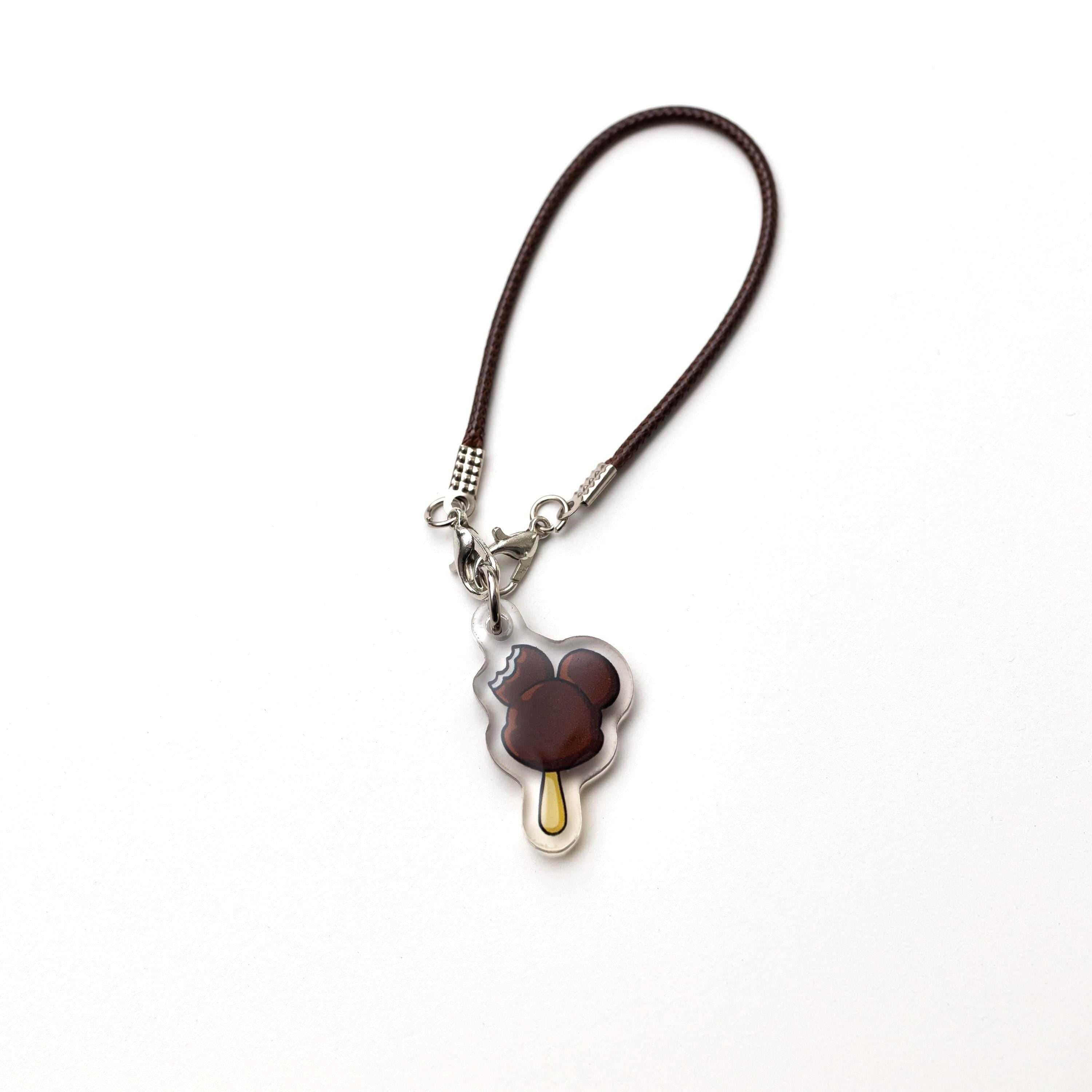 Disney Snack Phone Charm – Mickey Shape Chocolate Ice Cream Popsicle