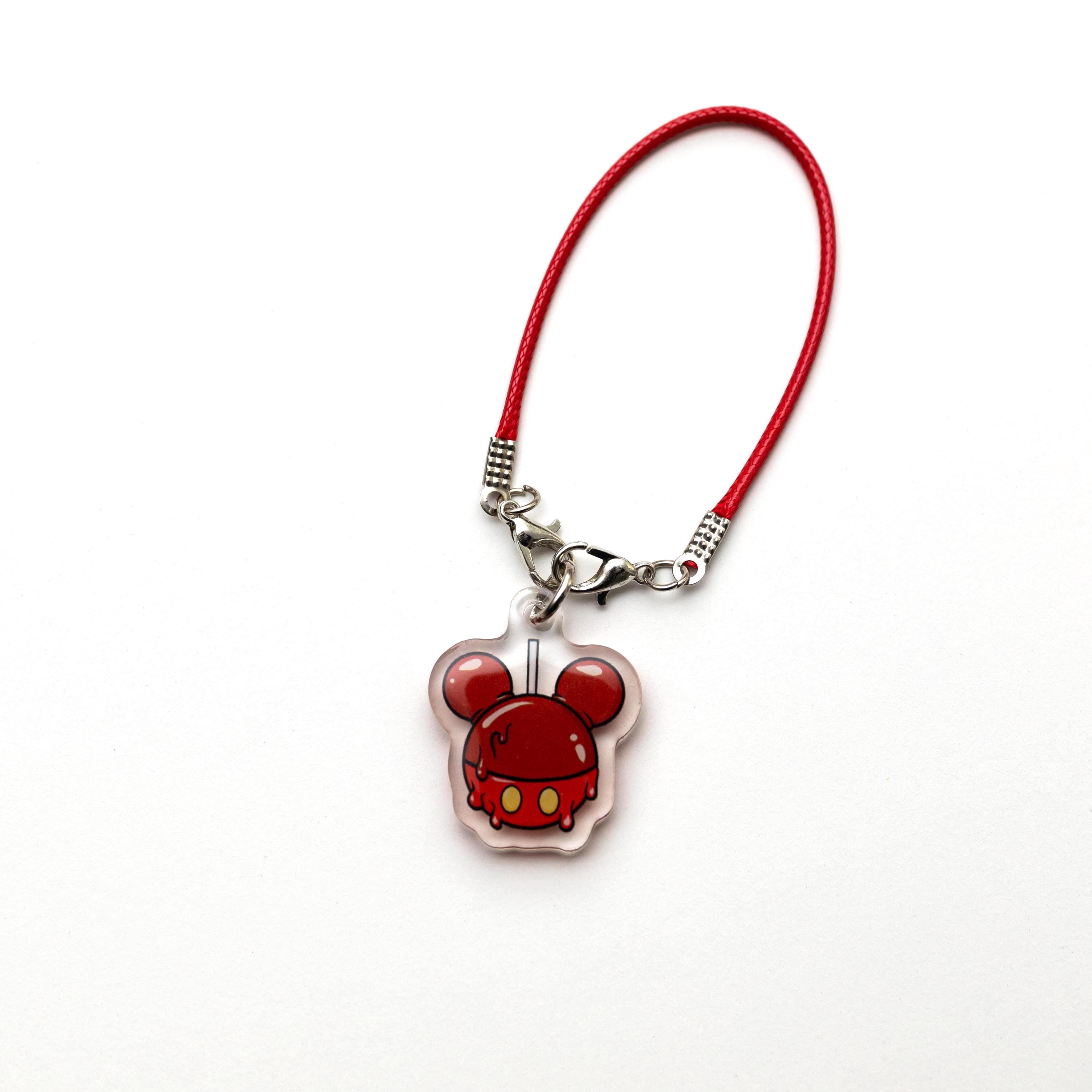 Disney Snack Phone Charm – Caramel Apple Mickey Shape