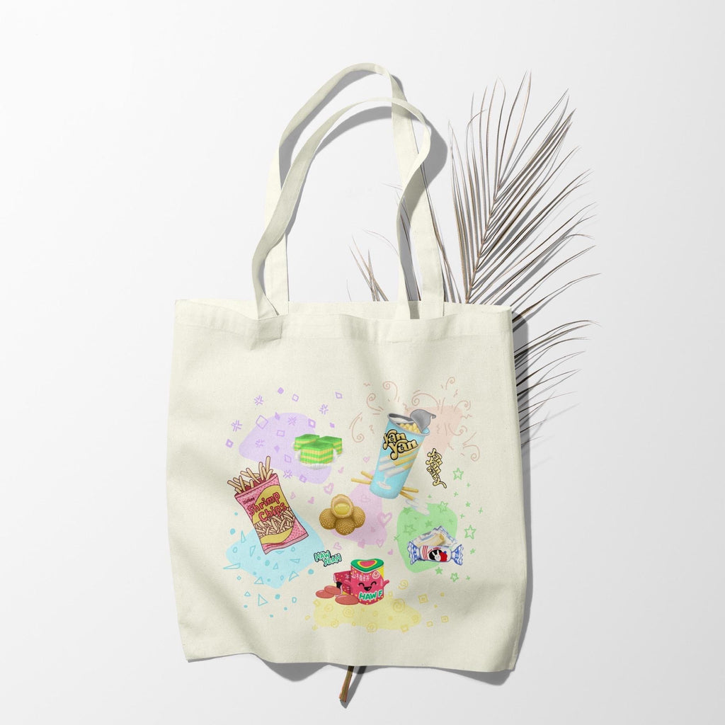 Vietnamese Nostalgic Snacks Foodie Canvas Tote Bag