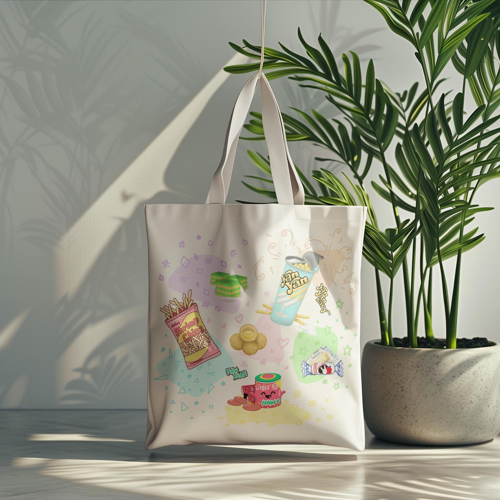Vietnamese Nostalgic Snacks Foodie Canvas Tote Bag