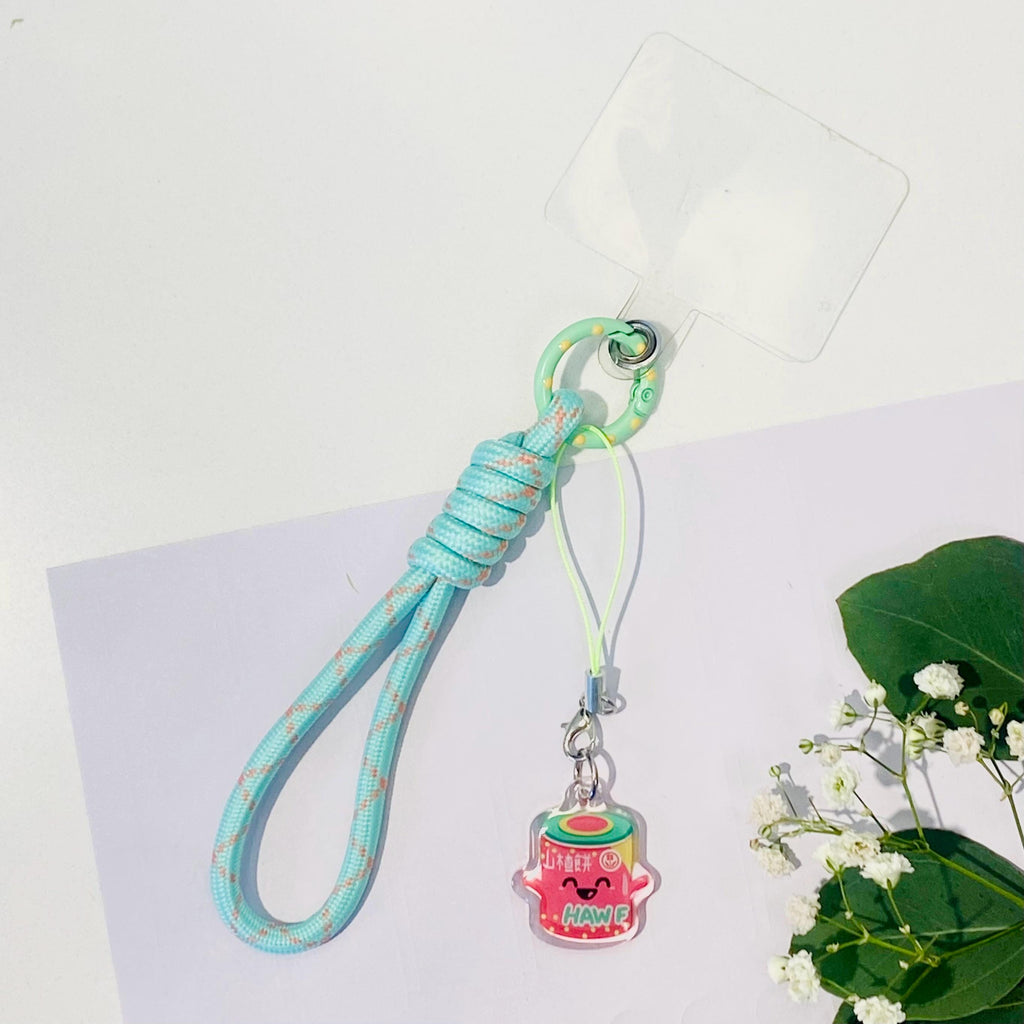 Haw Flakes Candy Phone Charm w/Tether and Wrist Lanyard