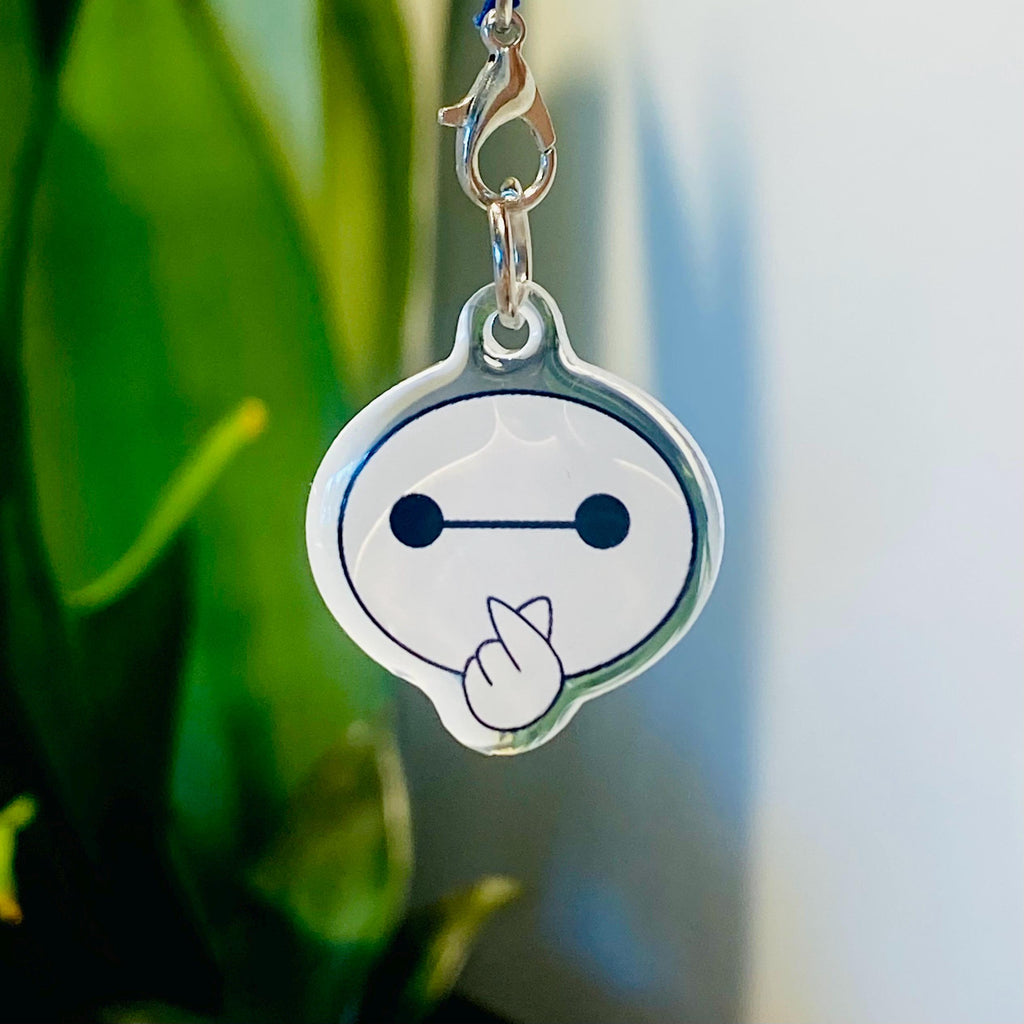 Baymax Korean Finger Heart Kawaii Phone Charm
