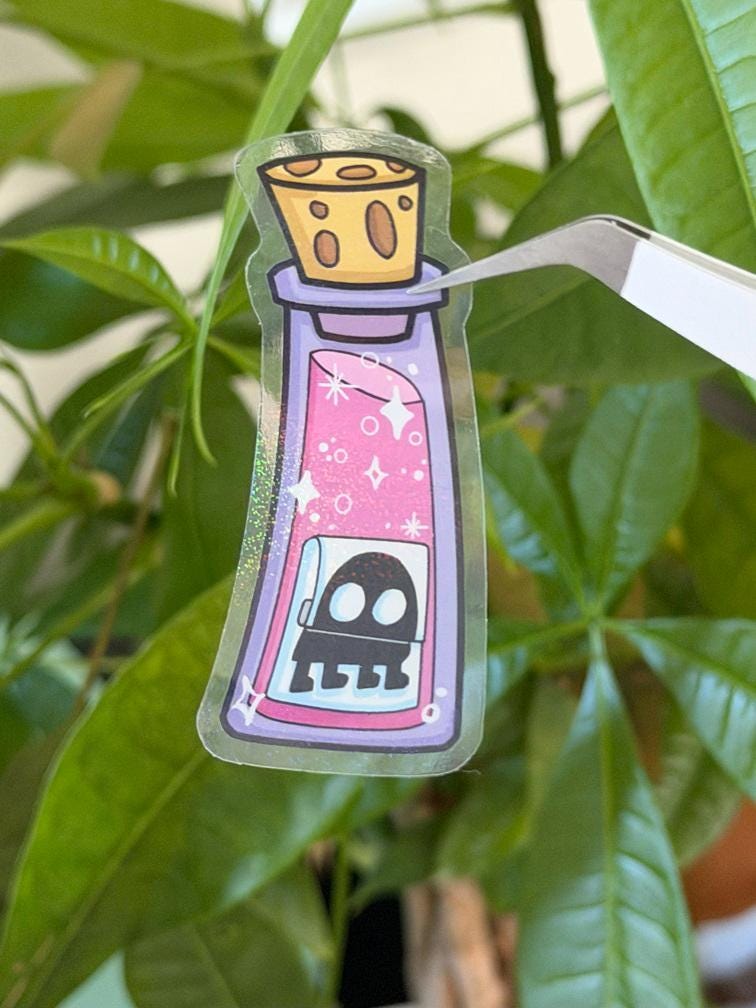 Poison Illama Kuzco Yzma Disney Stickers – Shimmery Vinyl, Transparent & Waterproof