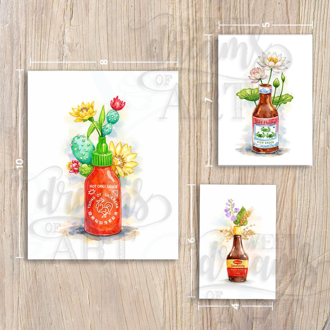 Haw Flakes in Bloom – Kawaii Watercolor Wall Art Print