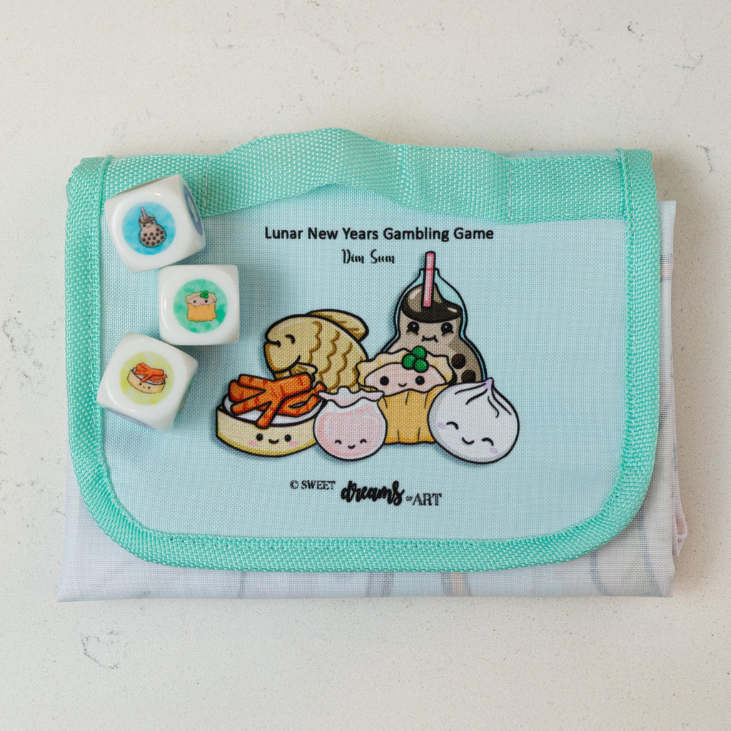 Lunar New Year Dice Game – Kawaii Foldable Gambling Mat
